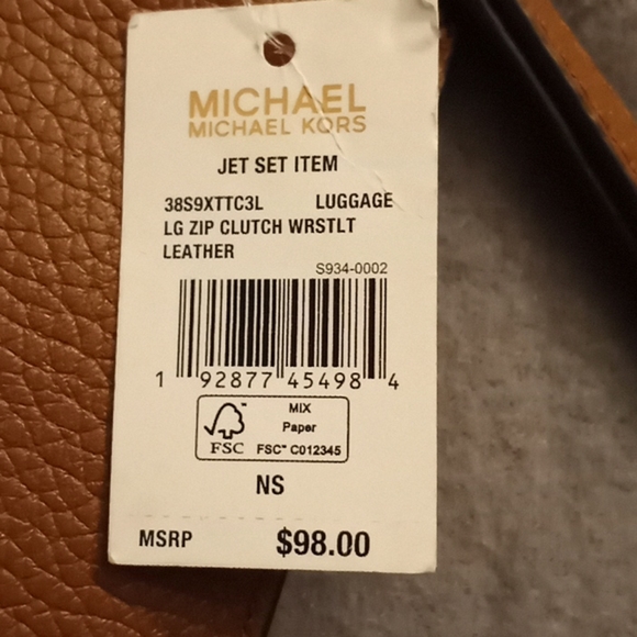 Michael Kors- large zipper clutch wristlet - Picture 4 of 4